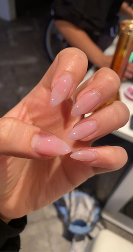 تركيب اظافر مع لون فرنسي او لون جل | Nail installation with French color or gel color